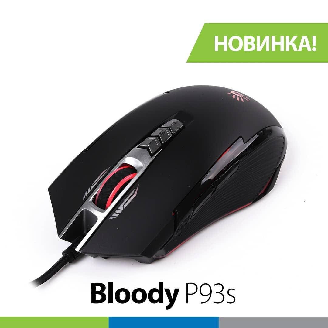 

Миша ігрова A4Tech Bloody P93s, з підсвічуванням, Activated, RGB, 8000 CPI, 20M натискань, USB