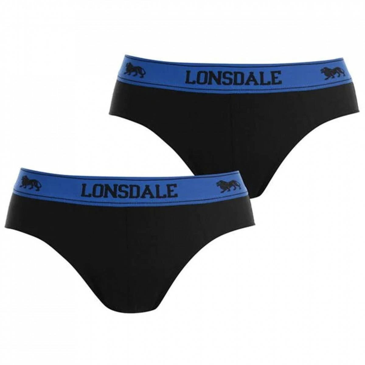 

Трусы Lonsdale 2Pk Brief Black/Brt Blue