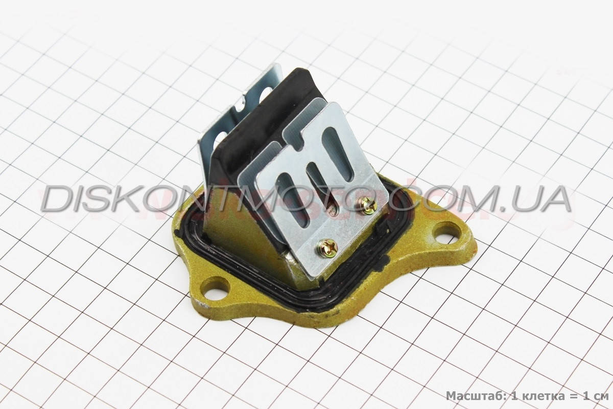 

Лепестковый клапан Honda DIO ZX AF 34/35 (Хонда ДИО) GBLK (под 3 болта ,металл) "JWBP"