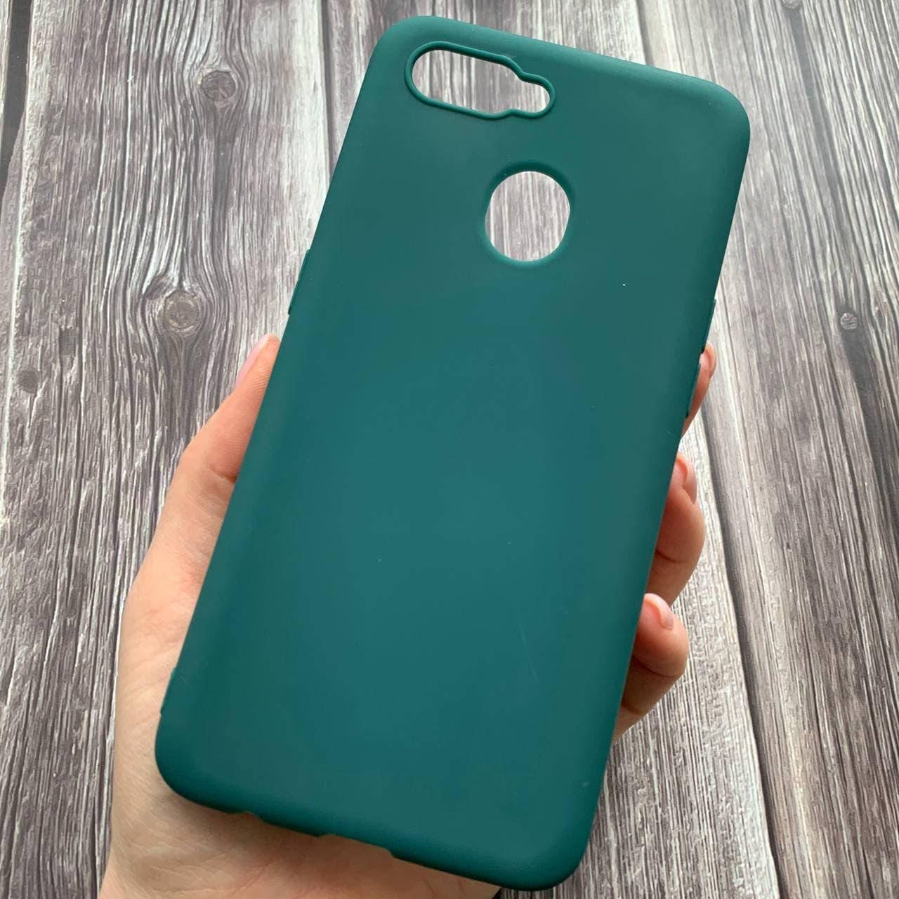 

Чехол для Oppo A12 цветной яркий плотный силиконовый чехол на оппо а12 зеленый, Зелёный