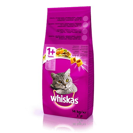 

Сухой корм Whiskas с говядиной для взрослых кошек 14 кг Whiskas