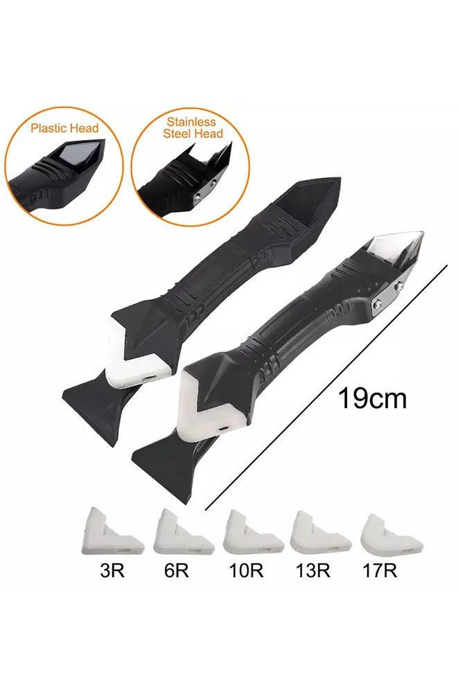 

Силиконовые шпателя для герметика 3 в 1 Trowel & Scraper
