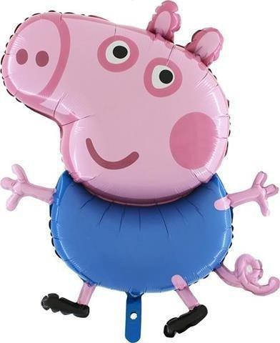 

G 36" Peppa Pig George, 90 cm. Шар воздушный фольгированный Свинка Пеппа - Джордж В УП MrShar, Разные цвета