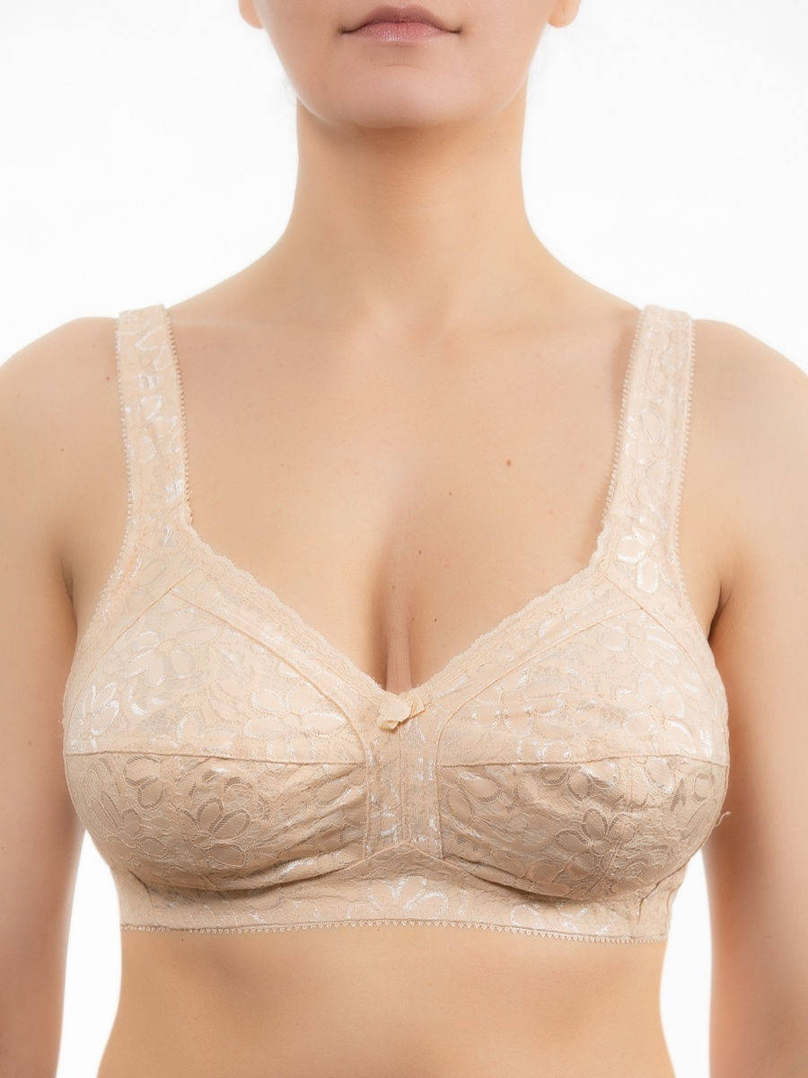 

Бюстгалтер бежевый без косточек Lanny Mode р.80 ДД