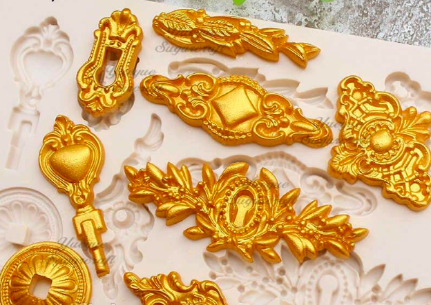 

Молд силиконовый ключи замок вензеля