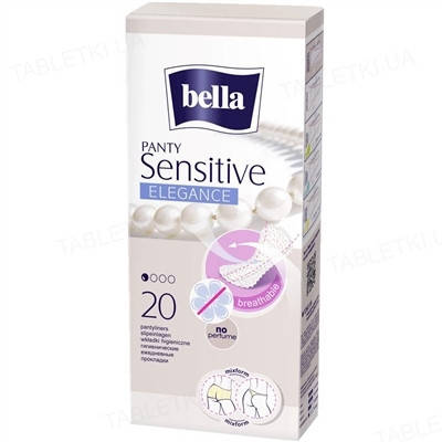 

Прокладки гигиенические ежедневные Bella Panty Sensitive Elegance, 20 штук