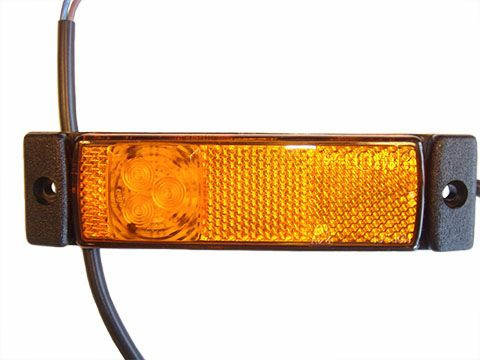 

Габарит боковой светодиодный LED желтый (LD128)