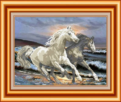 

Схема для вишивки бісером Галопом по хвилях. Арт. СКВ-81