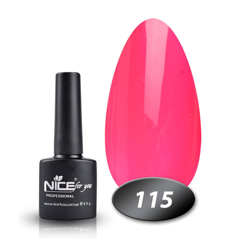 

Гель лак Nice for you 115 фуксия-неон 8,5 мл