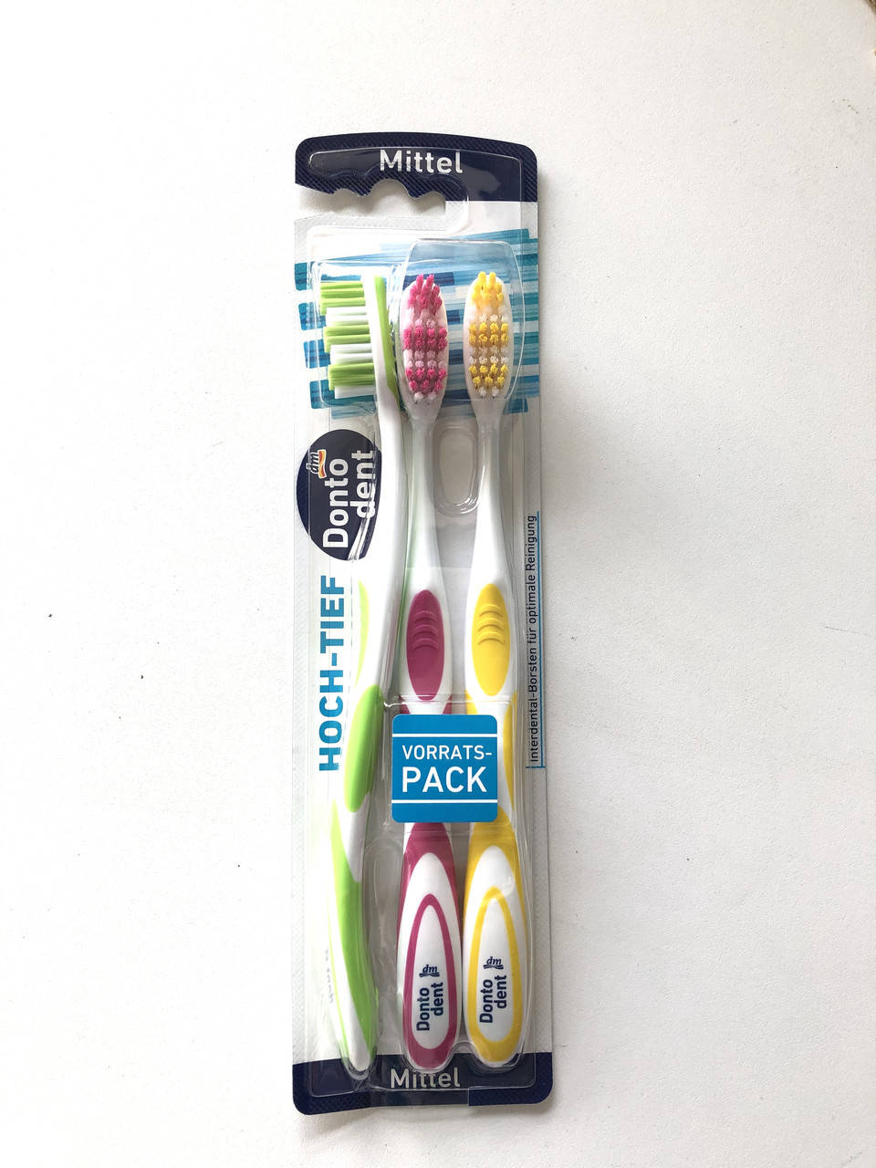 

Зубная щетка Dontodent Interdental (средней жесткости ) 3 шт в упаковке