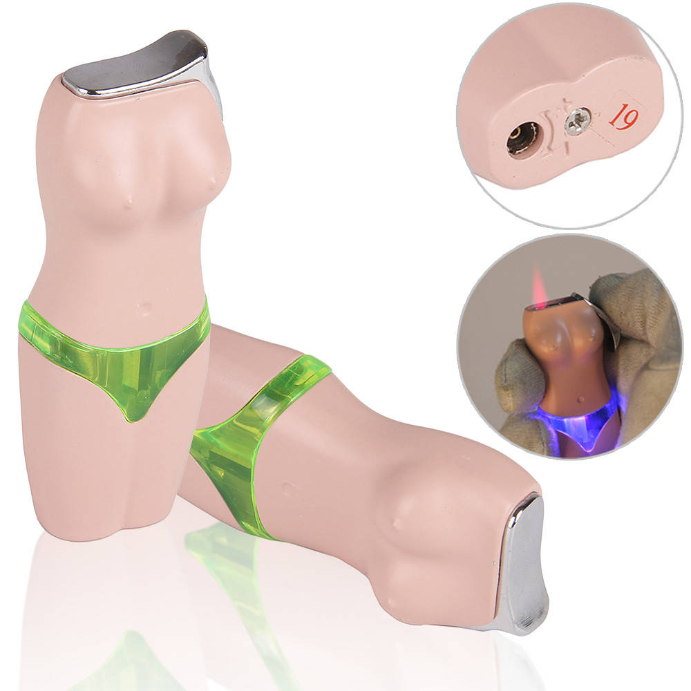 

Зажигалка турбо женский манекен ZG232530, Разные цвета