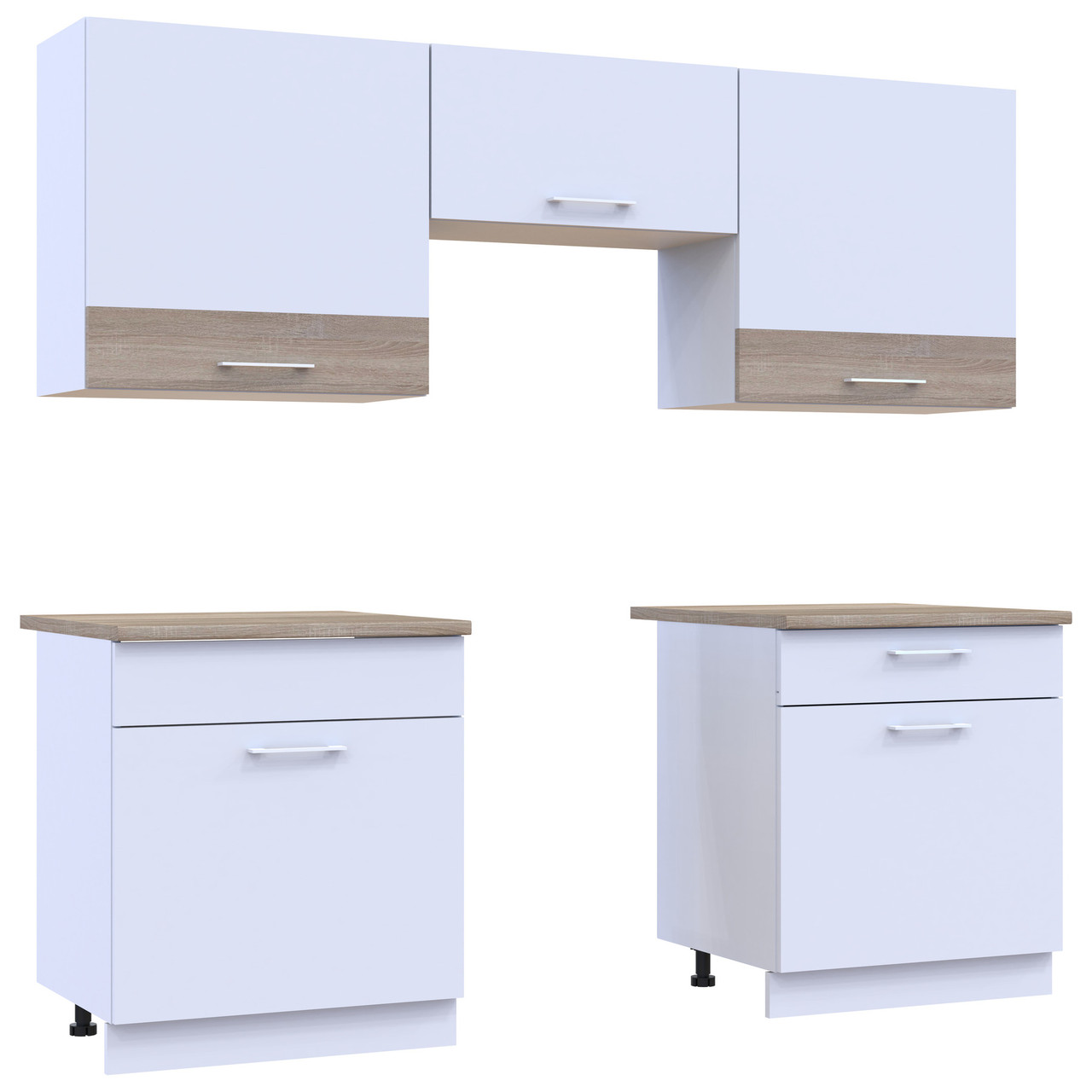 Кухня Лея Doros 1.8 м Білий/Дуб Сонома ДСП 180х60х250 (81000010) 3