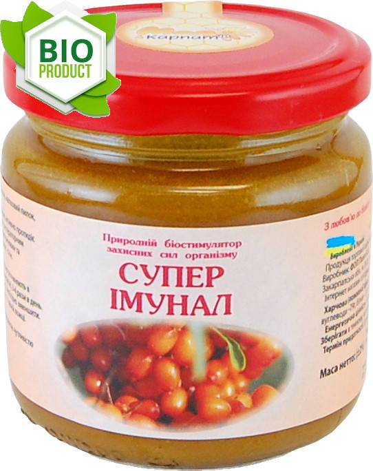 

Суперімунал 240грам «Мед Карпат» біопрепарат є потужним джерелом антиоксидантів.