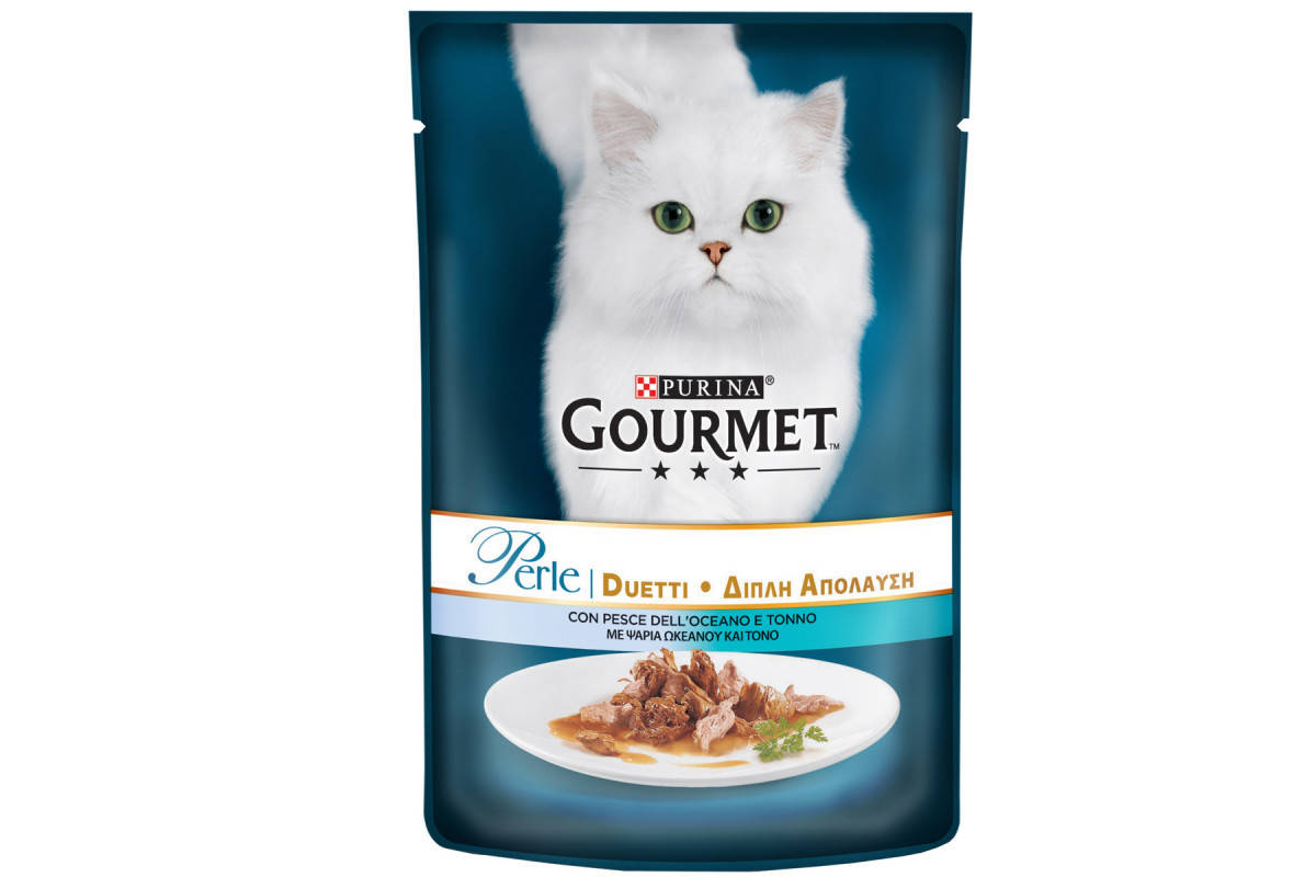 

Влажный корм Purina Gourmet Perle Duo для кошек 85 г х 26 шт с океанической рыбой и тунцом