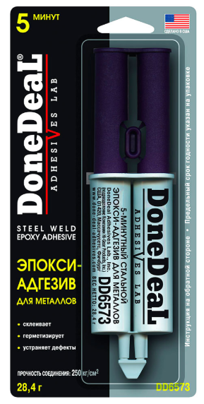 

Стальной клей в шприце Done Deal DD6573