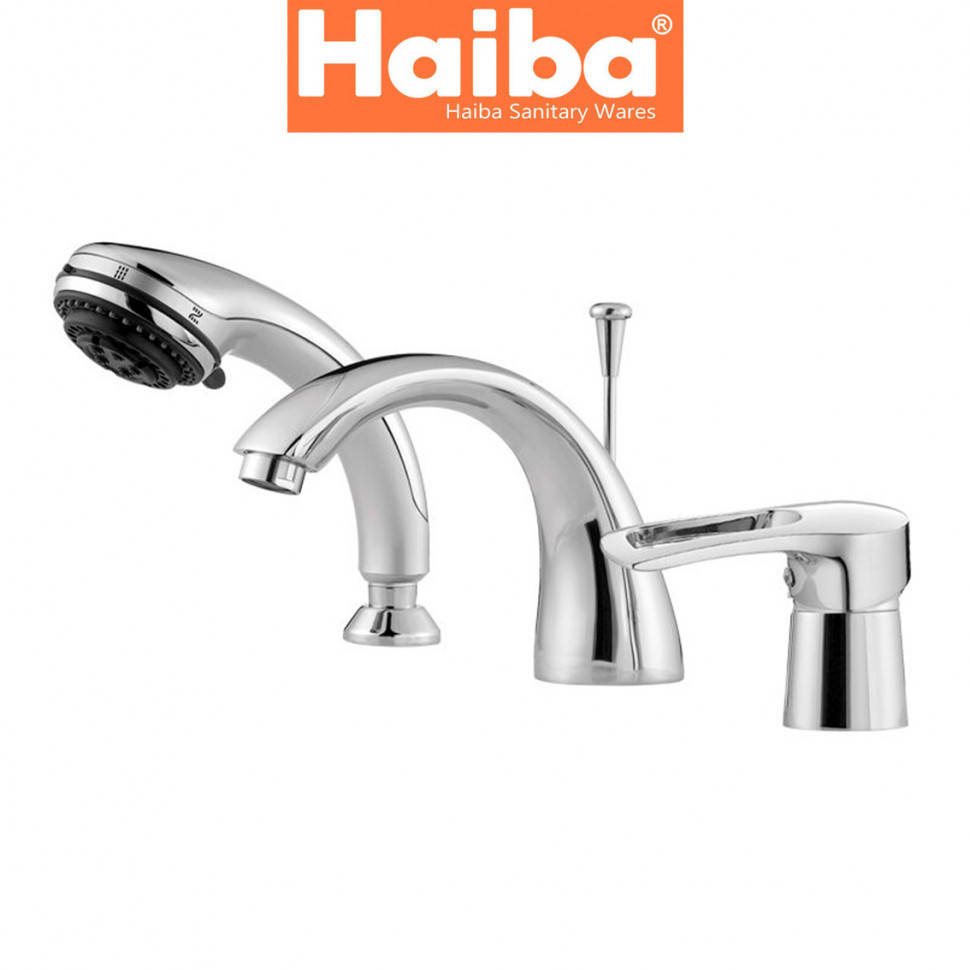 

Смеситель ванна врезная HAIBA HANSBERG 3 отверстия (Chr-022)