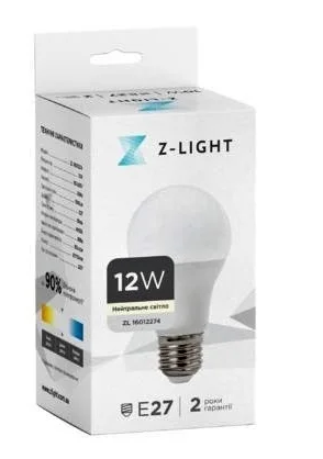 

Лампочка светодиодная 12Вт цоколь Е27 Z-Light A60 6400K ZL 16012276