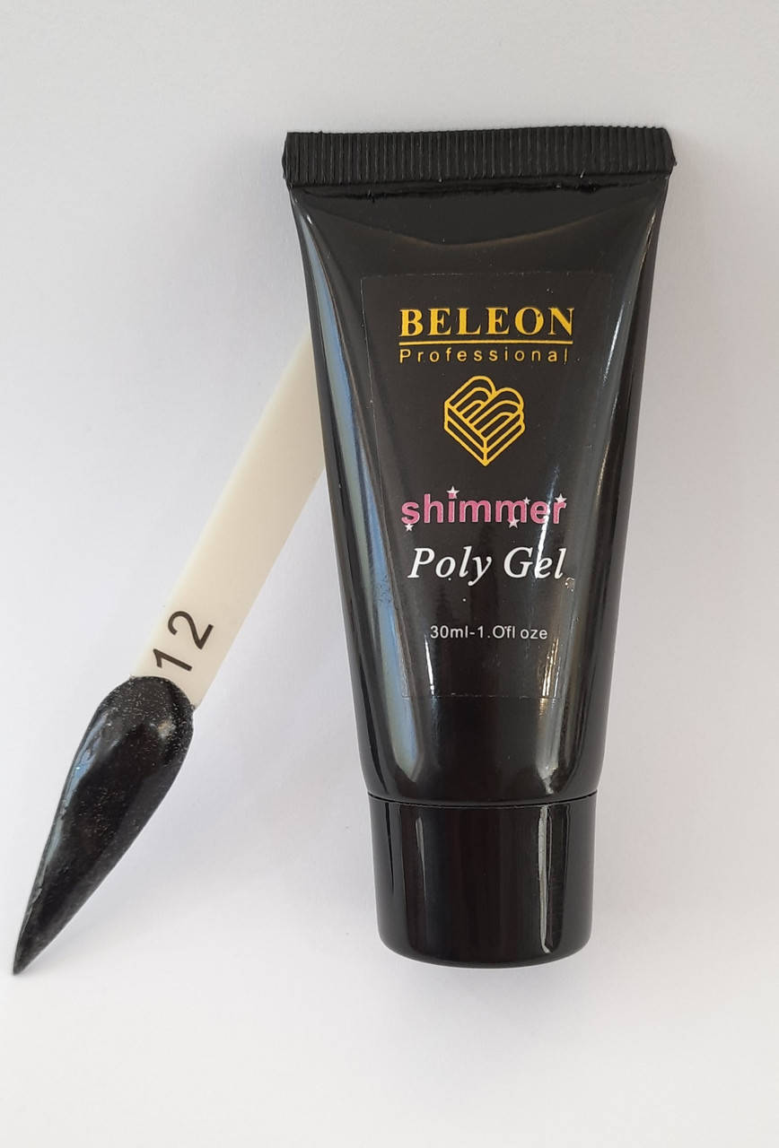 

Poly Gel BELEON Shimmer №12 ( черный)
