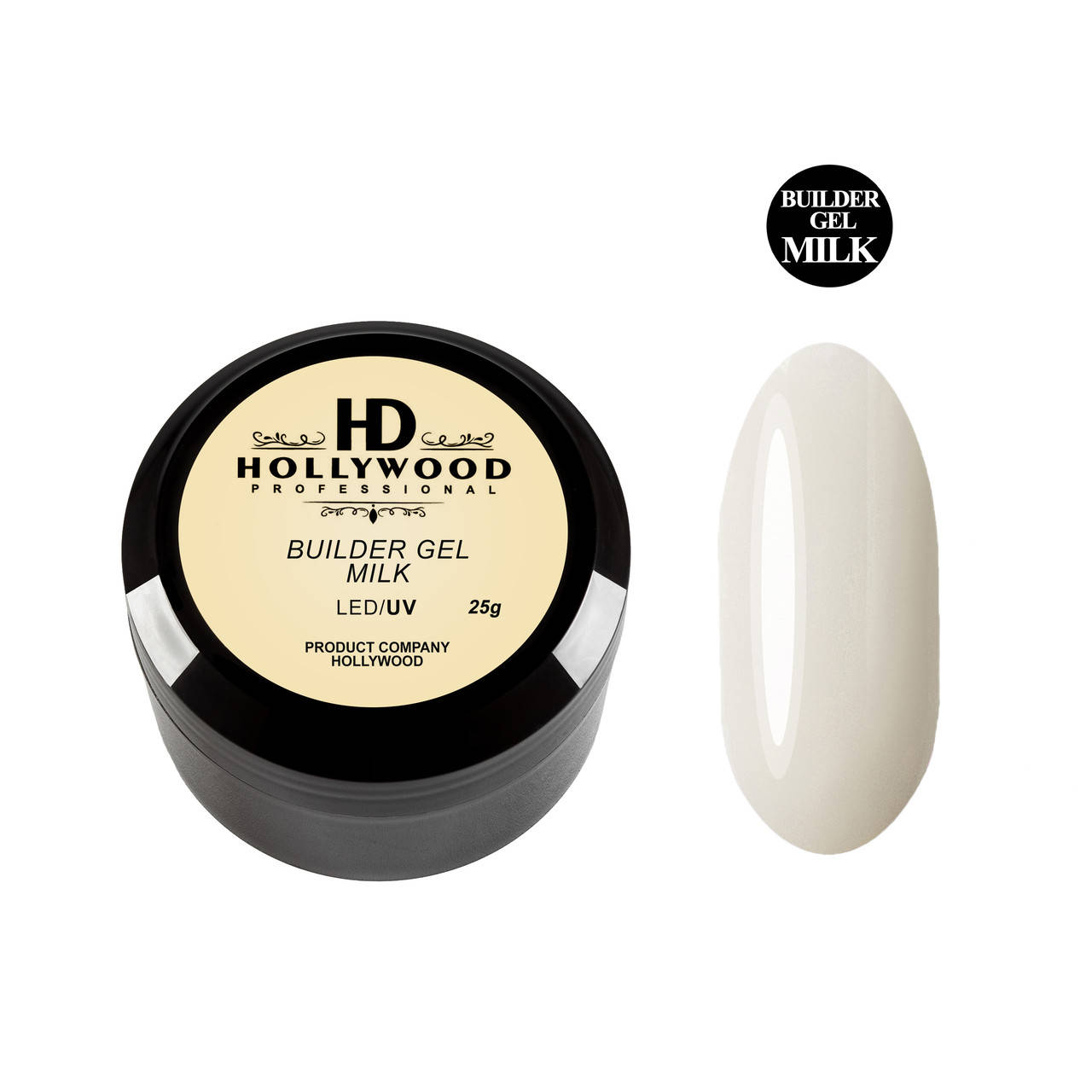 

Гель камуфлирующий двухфазный MILK Молочный HD Hollywood 25 мл