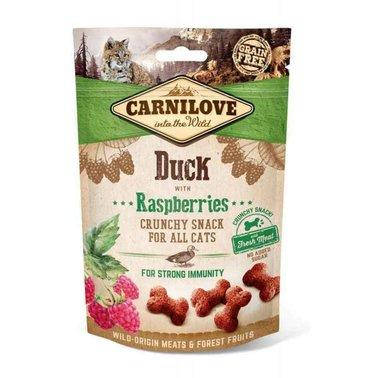 

Лакомство для кошек Carnilove Crunchy Snack с уткой, малиной и свежим мясом 50 g