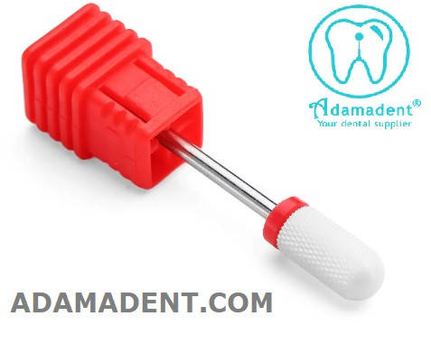 

Фреза керамическая красная цилиндрическая с закругленным кончиком, Красный