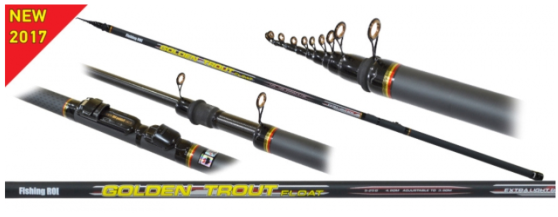 

Удилище Fishing ROI Golden Trout 4.8-3.8m, Золотистый