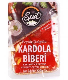 

Перец красный карадола маринованный фаршированный сыром Spilo 220 г