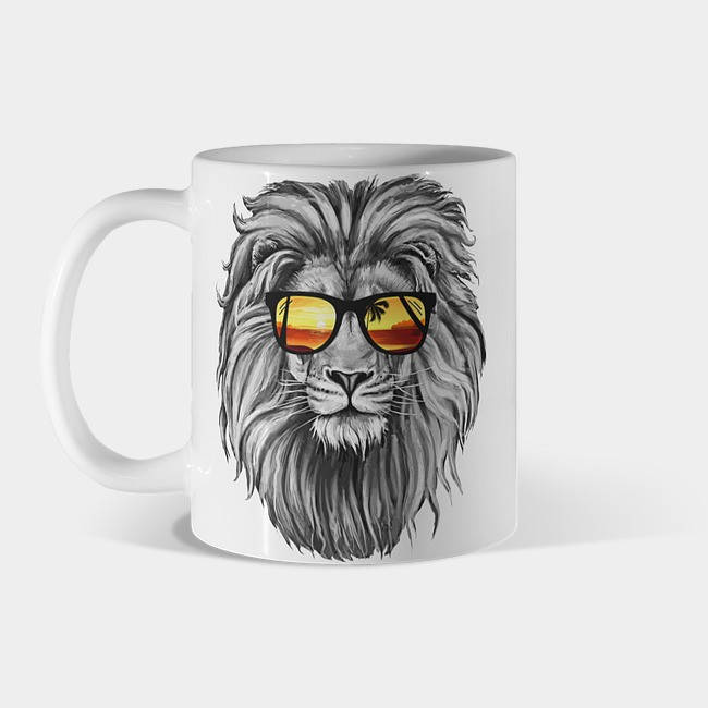 

Кружка Summer Lion Чашка Лев, Белый