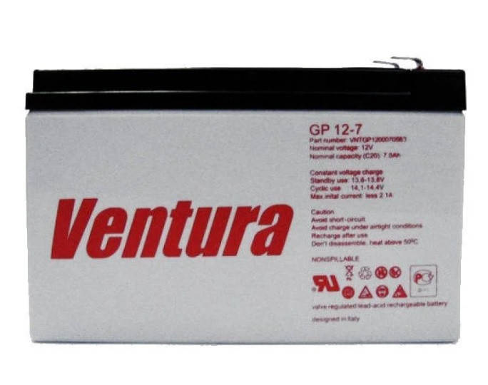 

Аккумуляторная батарея Ventura 12V 7.2Ah (151*65*100мм), Q8
