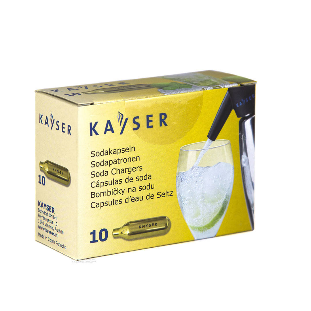

Капсулы (баллоны) CO₂ для сифона для газирования воды Kayser (10 шт)