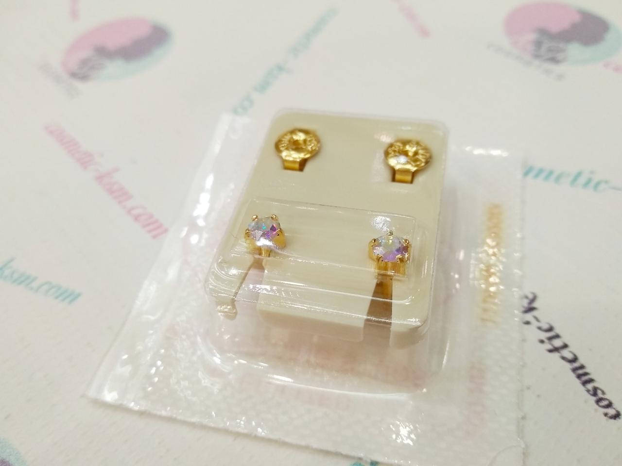 

Серьги L, крапан золотой, камень хамелеон, Studex L115