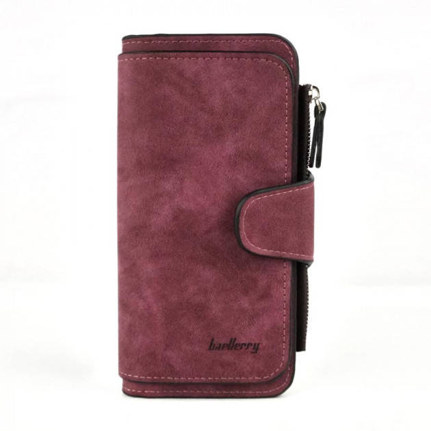 

Женский замшевый клатч кошелек Baellerry Forever Бордовый