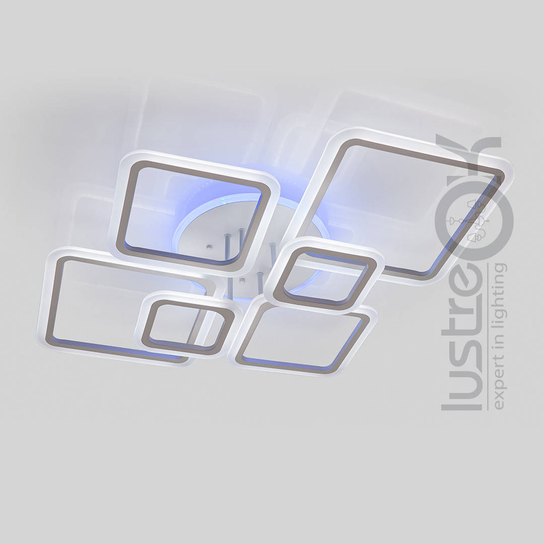 

Светодиодная люстра с пультом A8160/6WH LED RGB Люстра Led, Белый