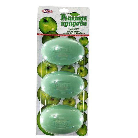 

Туалетное мыло (3шт*100гр) ЯБЛОКО (1 пачка)