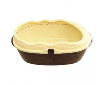 

Туалет глубокий с бортом и сеткой коричневый 400*300*150