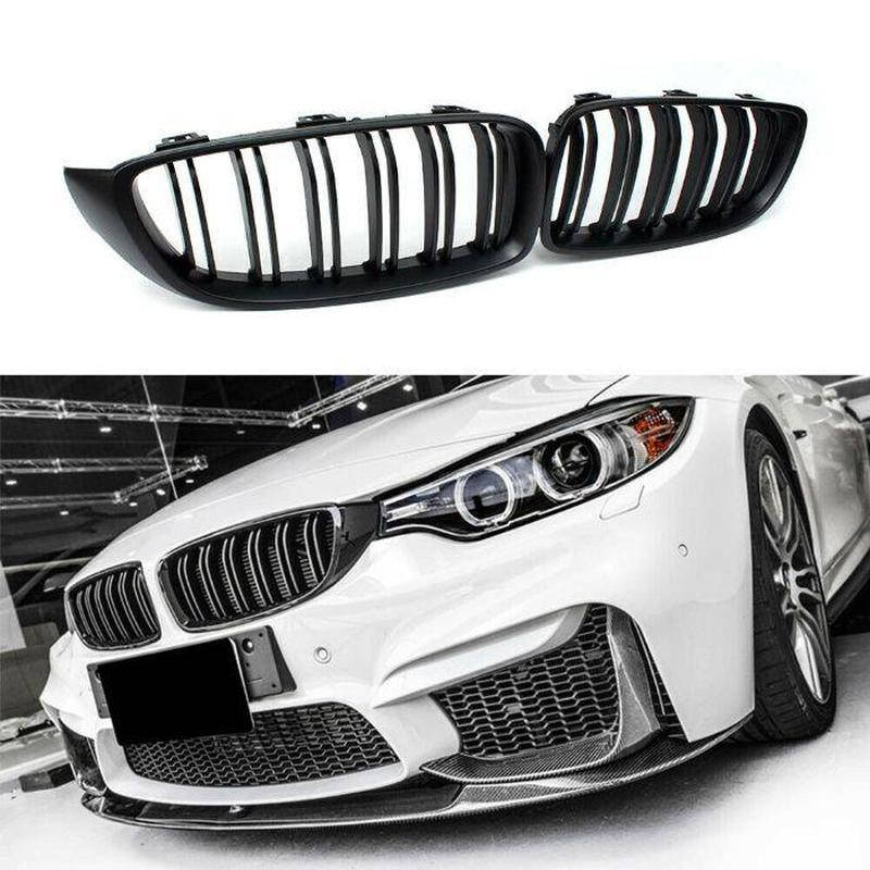 

Решетка радиатора BMW (БМВ) 4 series F32, F33, F36, F80, F82 - Глянец 2 ребра, Черный