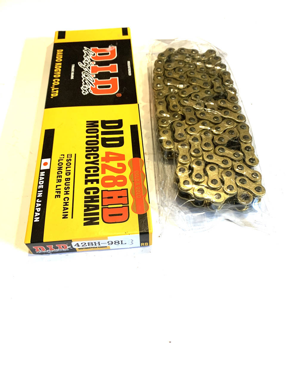 

Цепь 428-98L GOLD золотая DID