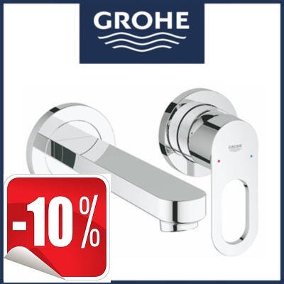 

Смеситель для умывальника из стены Grohe BauLoop 20289000, Хром