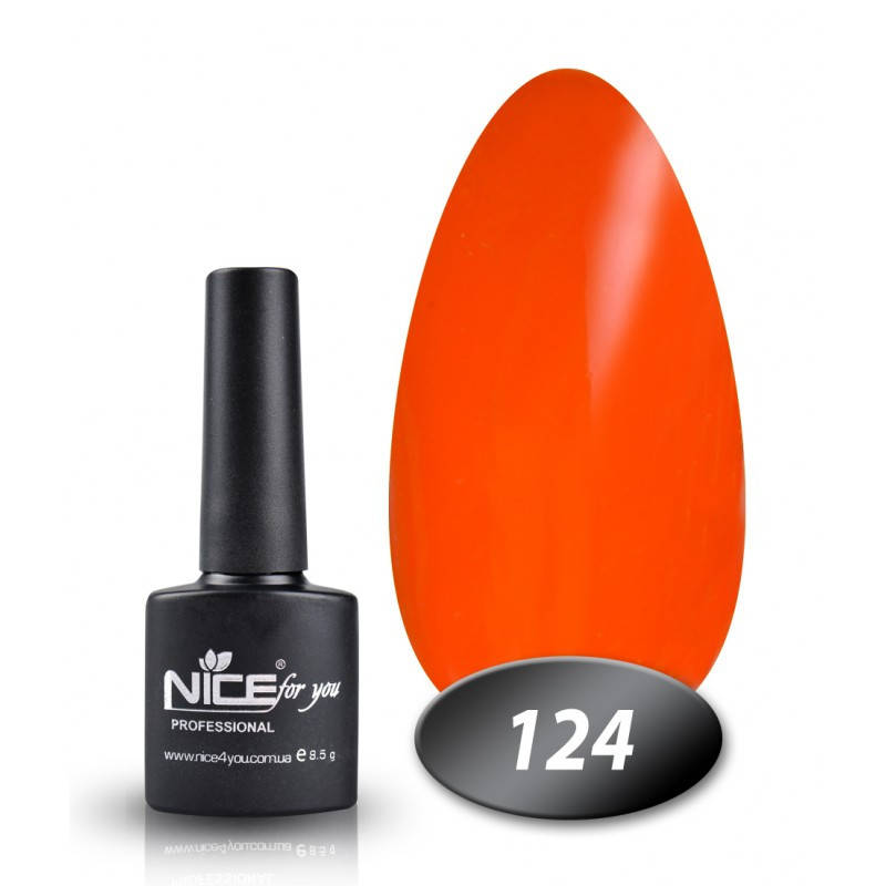 

Гель лак Nice for you 124 апельсиновый 8,5 мл