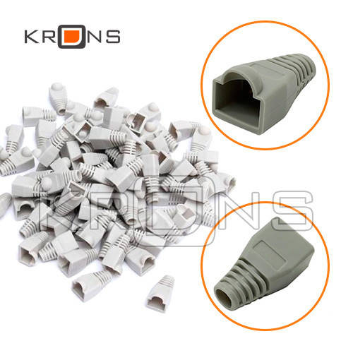

100x Колпачки для коннекторов RJ45 Cat5e UTP STP, Серый