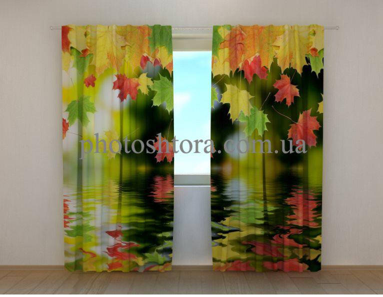 

Фотошторы Листья над водой