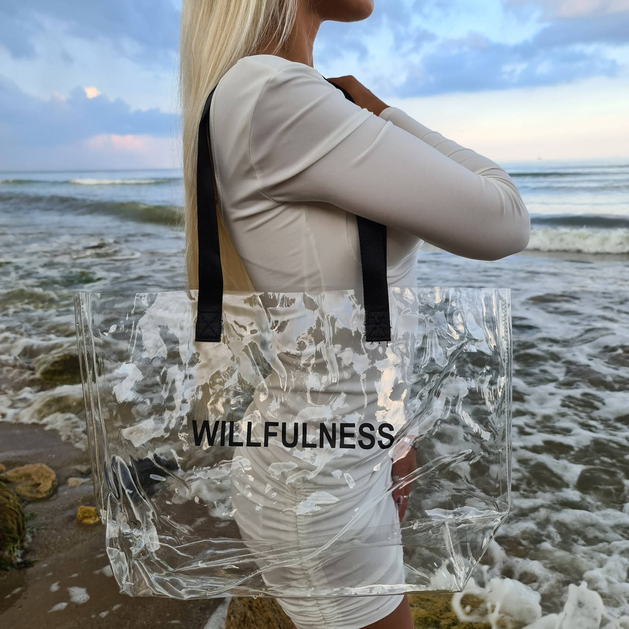 

Силиконовая сумка женская Willfulness прозрачная