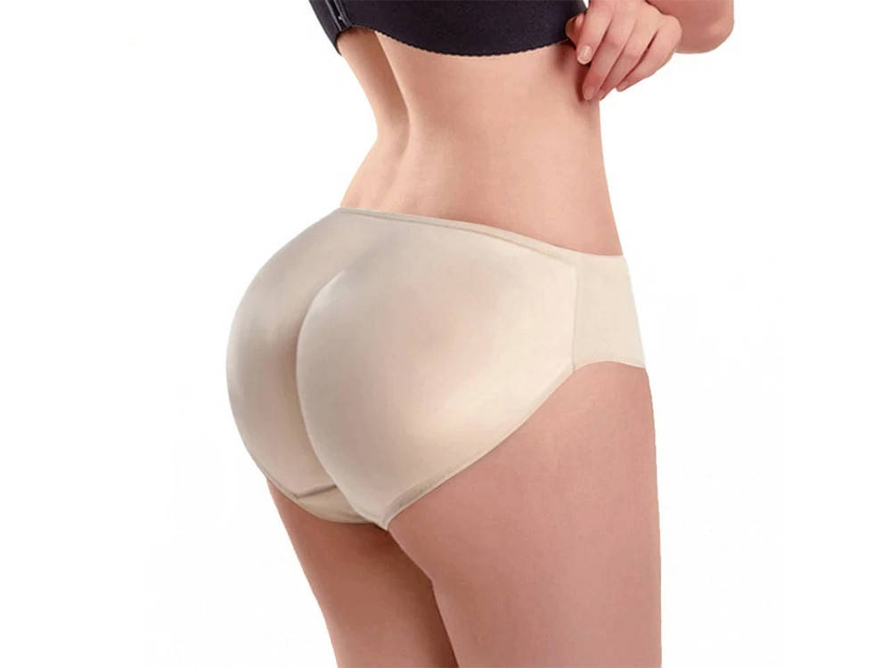 

Трусы пушап. Трусы для увеличения ягодиц Телесный