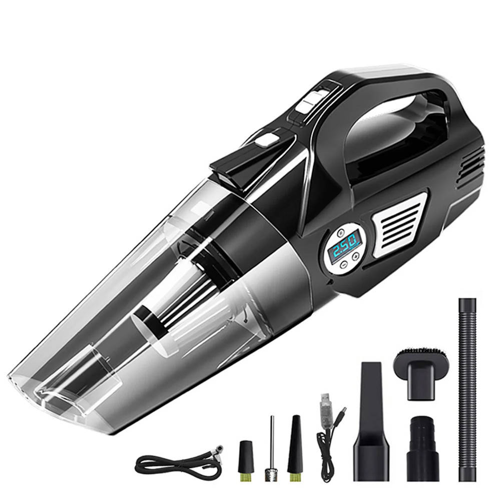 

Компрессор пылесос автомобильный беспроводной с электронным манометром 4в1 Многофункциональный насос AKS-9200