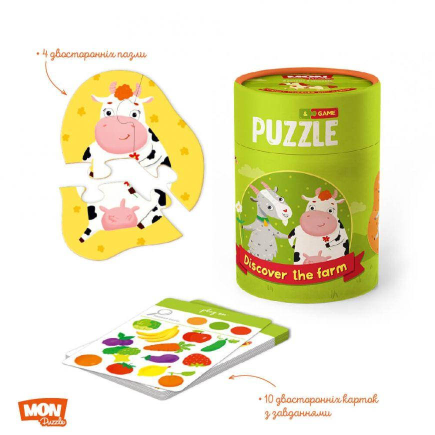 

Пазл и игра на 2-3 елемента "Кто живет на ферме" 200107 MON puzzles
