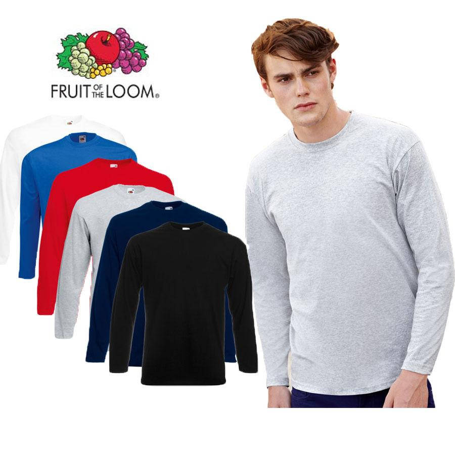 

Футболка с длинным рукавом Fruit of the Loom ValueWeight L, HD Тёмно-Серый Ретро