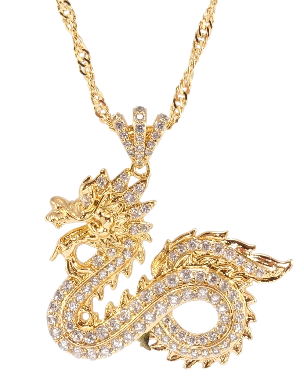 

Подвеска на цепочке Xuping Позолота 18K "Дракон" длина 45см х 2мм