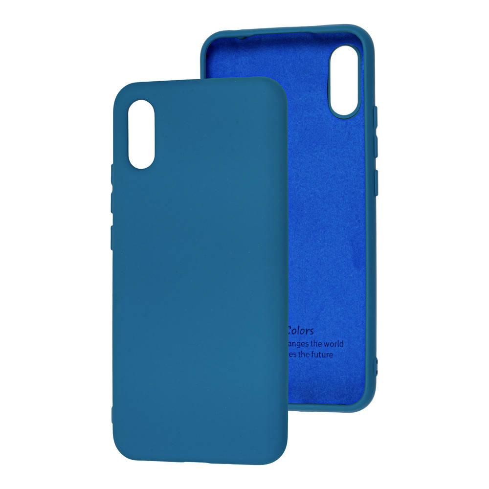 

Чехол Silicone Case для Xiaomi Redmi 9a Blue (сяоми ксиоми редми 9а), Синий