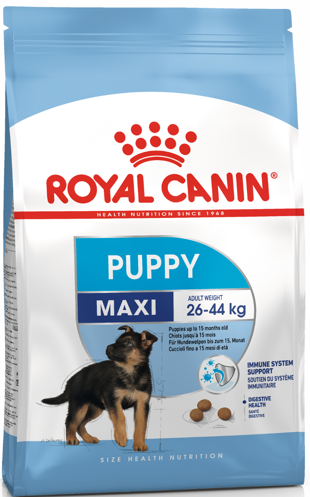 

Royal Canin Maxi Puppy КОРМ ДЛЯ ЩЕНКОВ крупных пород с 2 до 15 месяцев, 20кг
