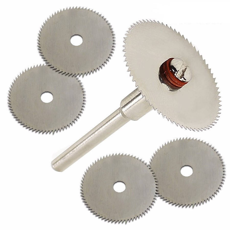 

Набор из 5 отрезных кругов, дисковых пил 32мм для дремеля гравера